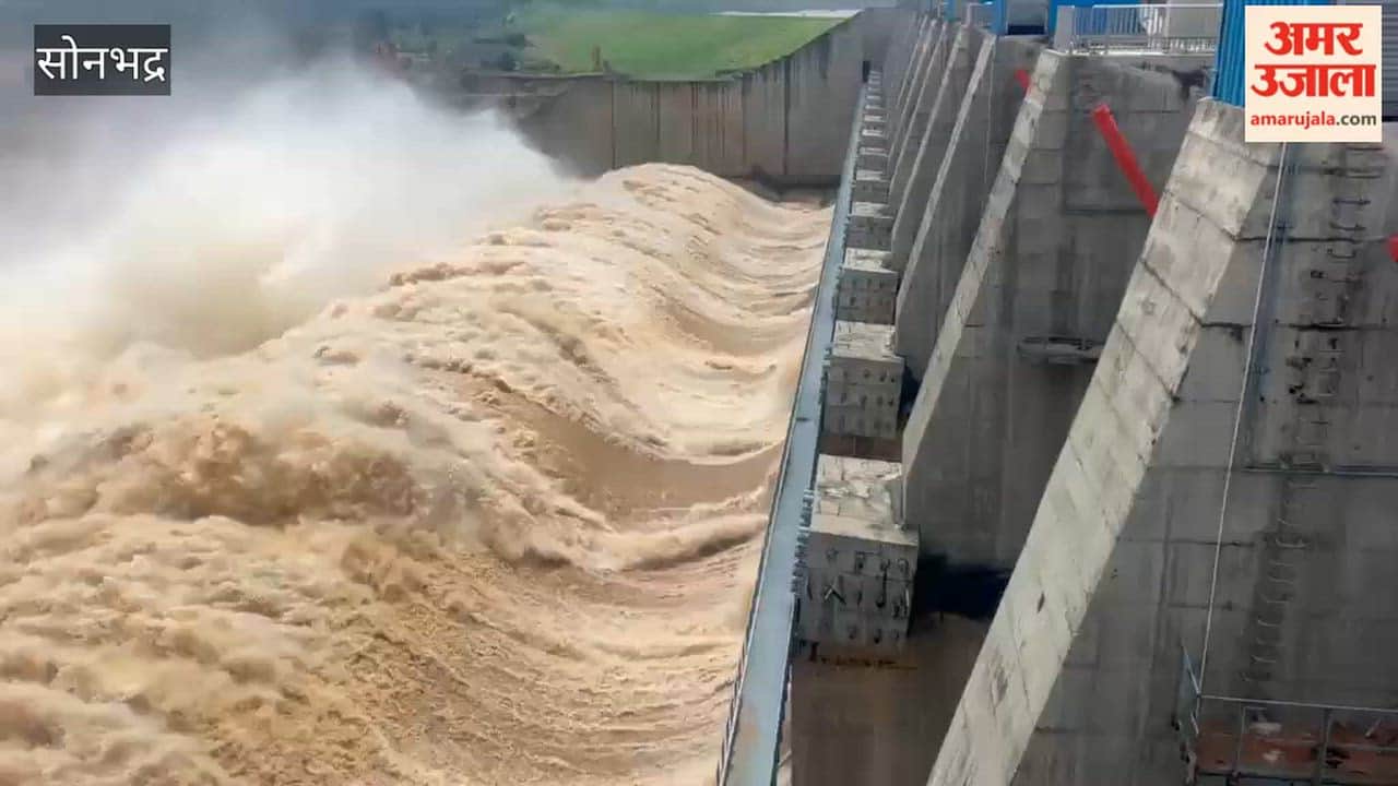 Kanhar Dam water level crosses 262 mark again; 10 gates opened, 4 closed