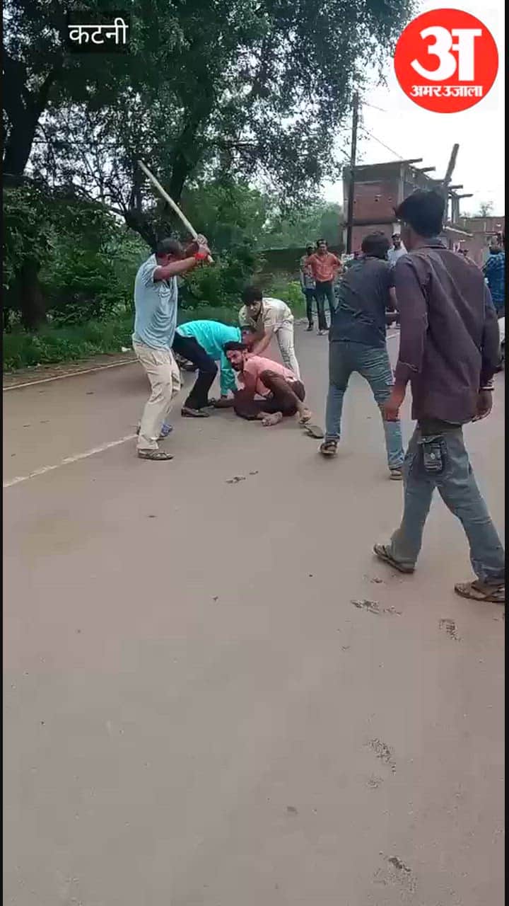 Video of a broad-daylight assault with sticks and clubs goes viral; police register a counter-FIR.