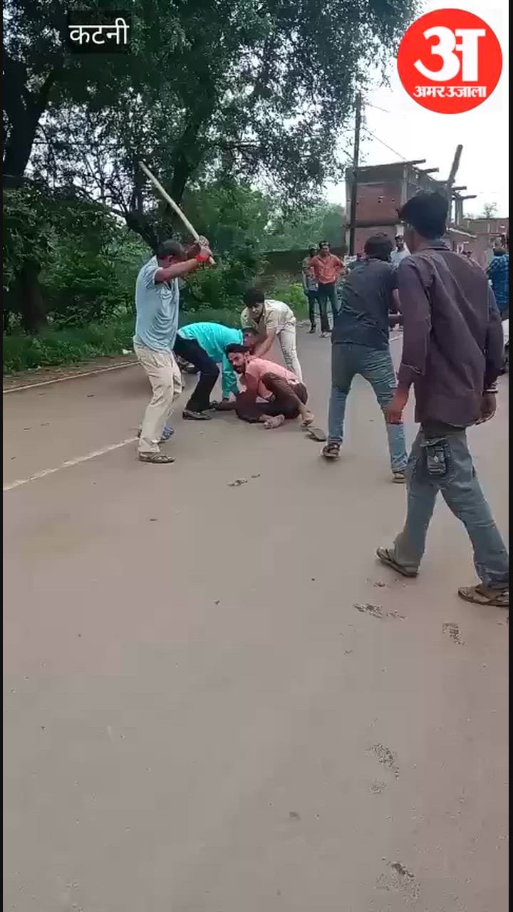 Video of a broad-daylight assault with sticks and clubs goes viral; police register a counter-FIR.