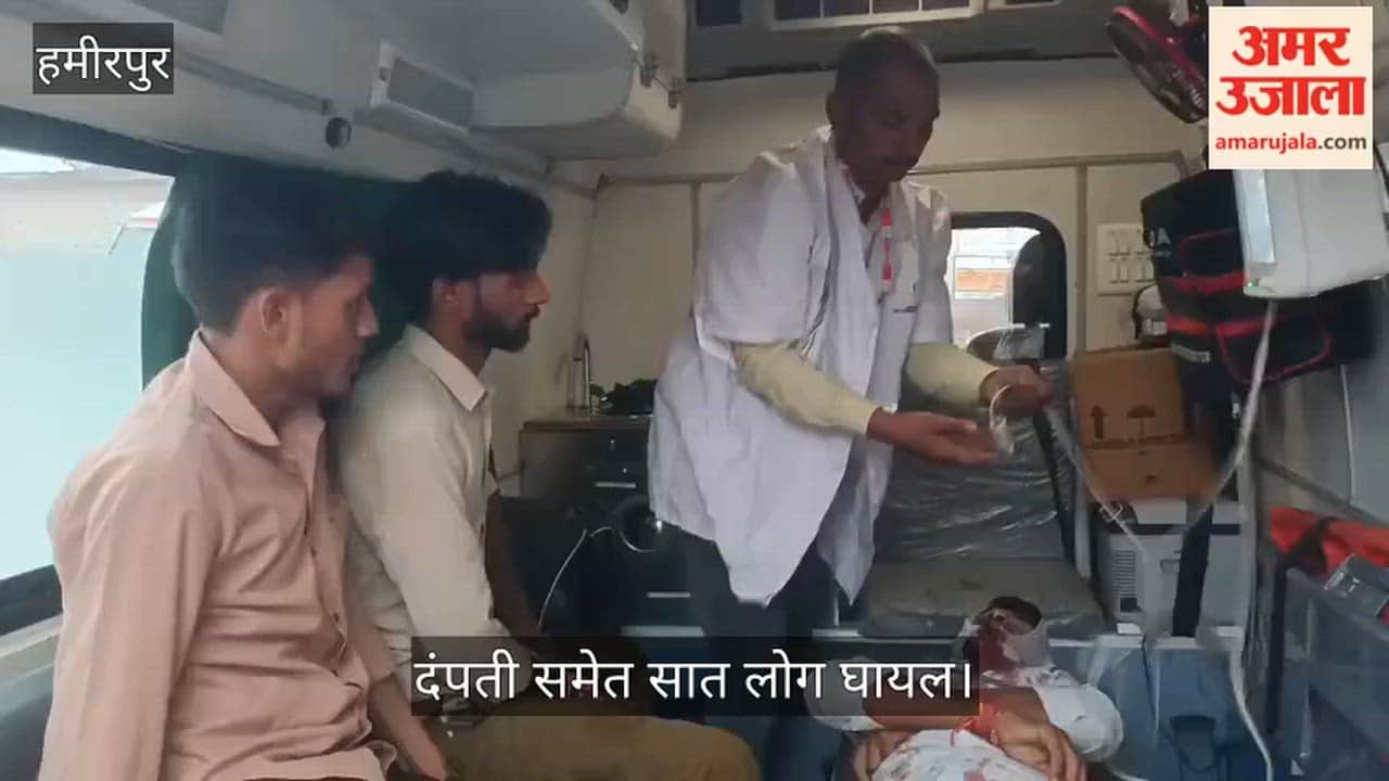 Horrific road accident in Hamirpur two cars collide while trying to avoid hitting cattle