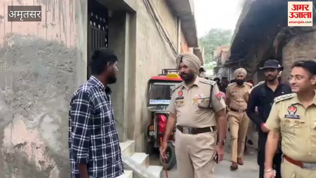 CASO in Amritsar 150 police personnel cordoned off Angarh, Valmiki Mohalla, and Shekhan Bazaar.