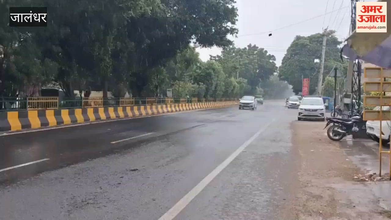 Heavy rain in Jalandhar brought relief from the humid heat.