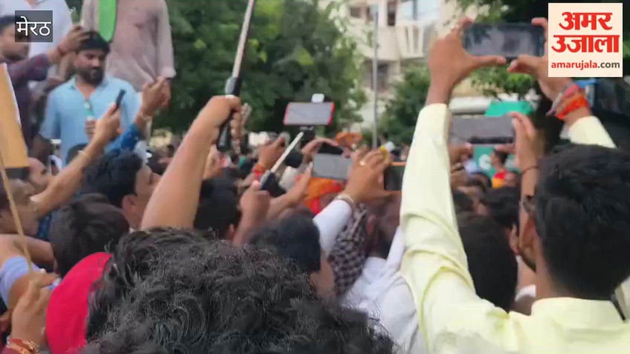 Meerut: CO Civil Lines Reaches Traders’ Protest in Shastri Nagar, Tensions Rise Amid Heated Exchange