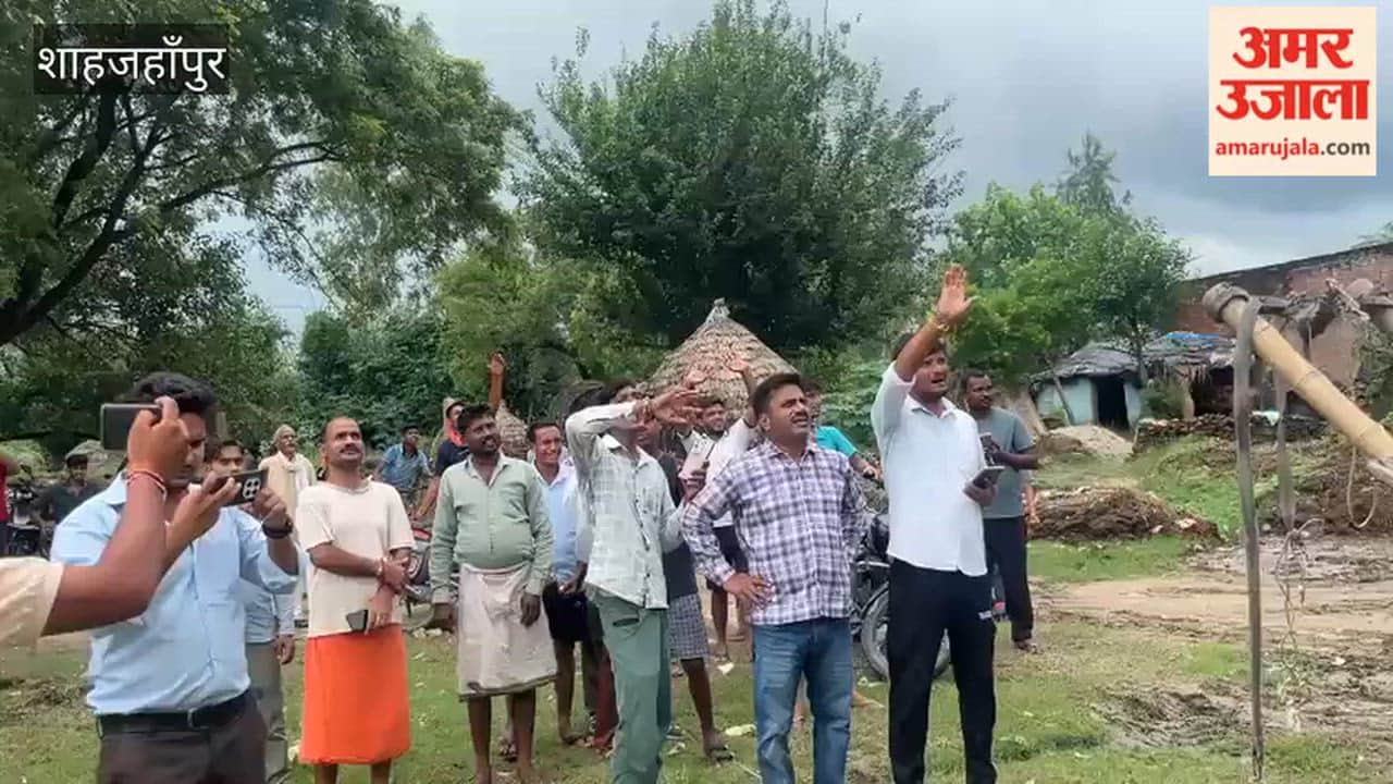 Three youths climb water tank demand resolution of village issues in Shahjahanpur