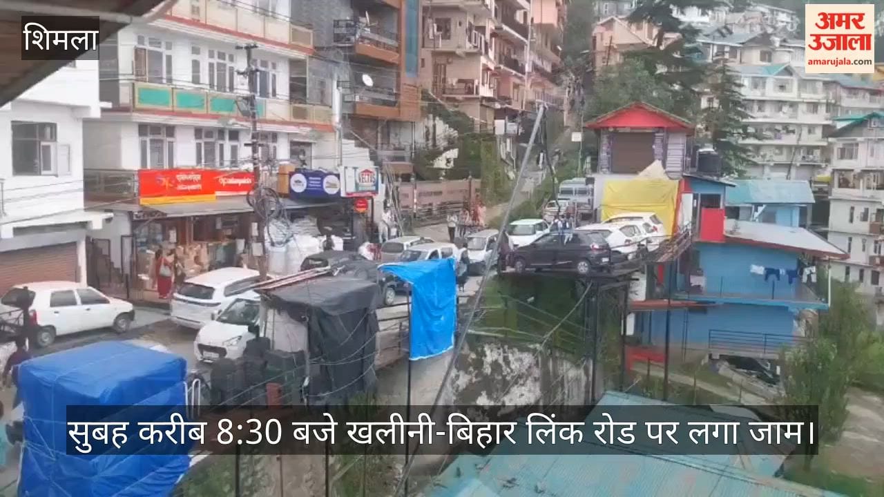 shimla khalini bihar link road traffic jam illegal parking