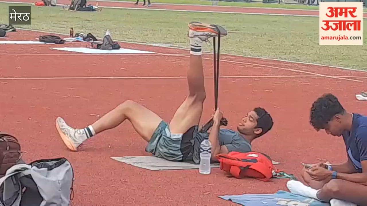 Meerut: National Athletics Championship to Be Held on September 2, Athletes Practice at Kailash Prakash Stadium