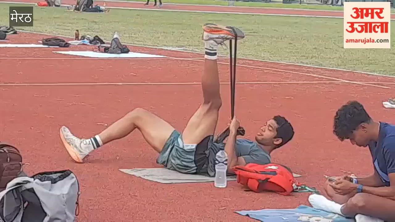 Meerut: National Athletics Championship to Be Held on September 2, Athletes Practice at Kailash Prakash Stadium