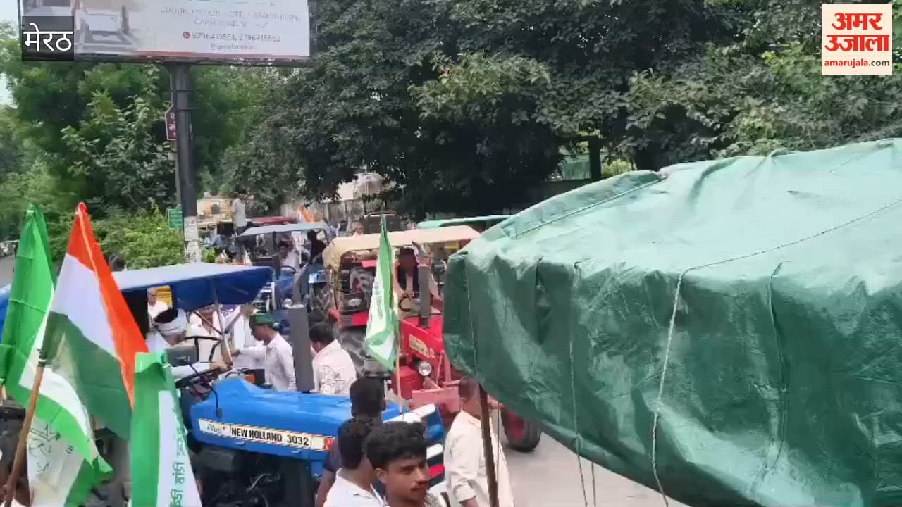 Meerut: Farmers Arrive in Large Numbers With Tractors, Surround Commissionerate Park