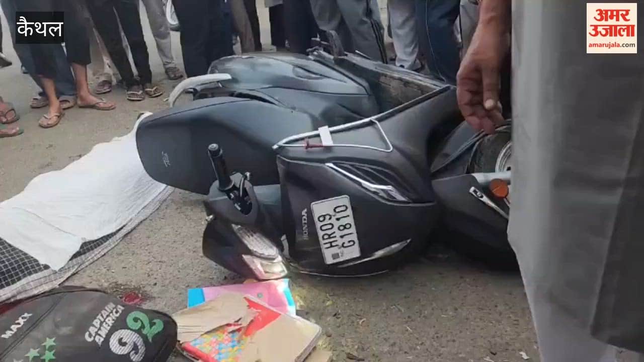 Tragic accident in Kaithal: Two girl students going to school were crushed by a truck, died on the spot