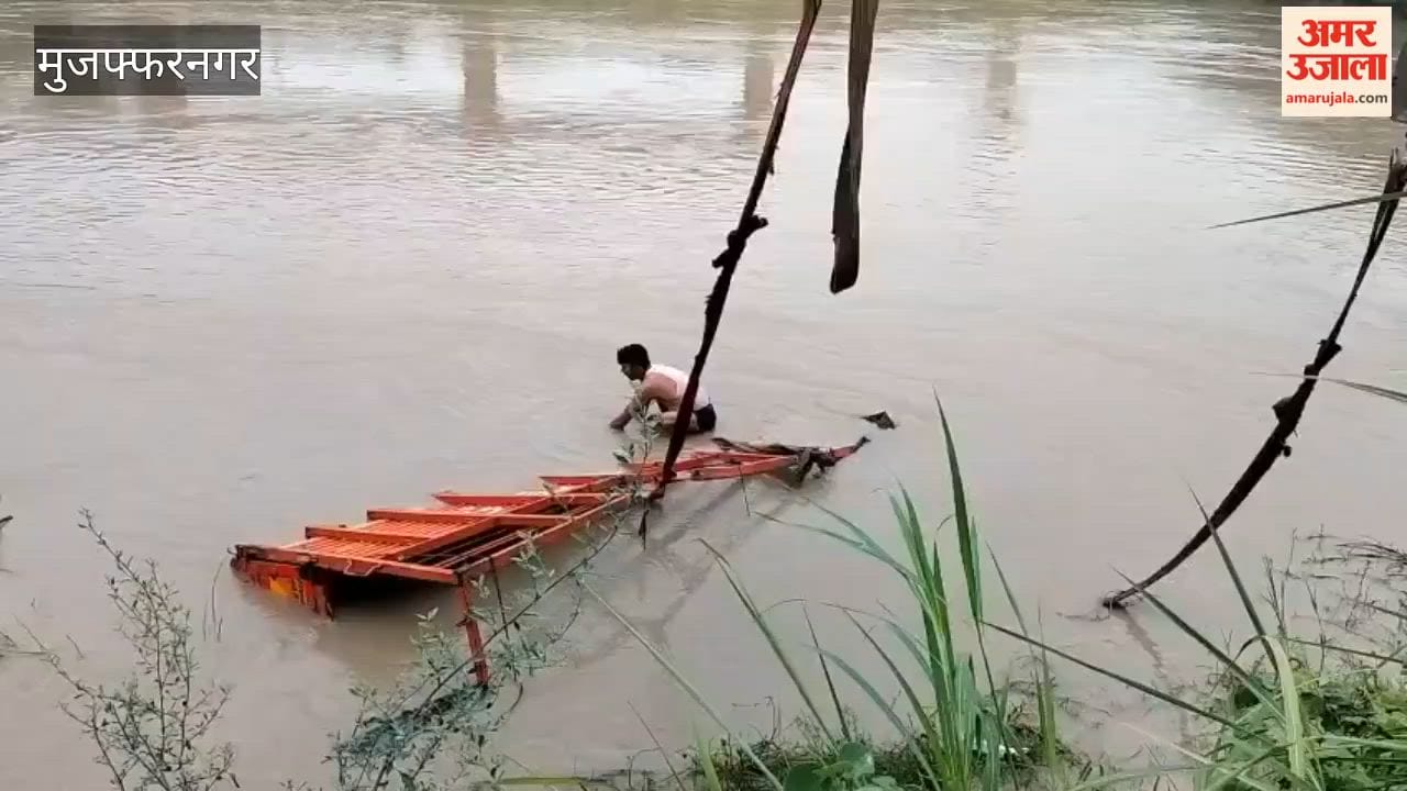 Muzaffarnagar: Paint-Laden DCM Falls into Ganga Canal, Goods Worth ₹15 Lakh Lost; Two Escape Unhurt