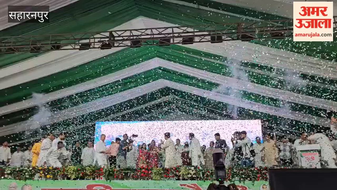 Jayant Chaudhary Receives Rousing Welcome at RLD’s Swabhiman Rally in Rampur Maniharan