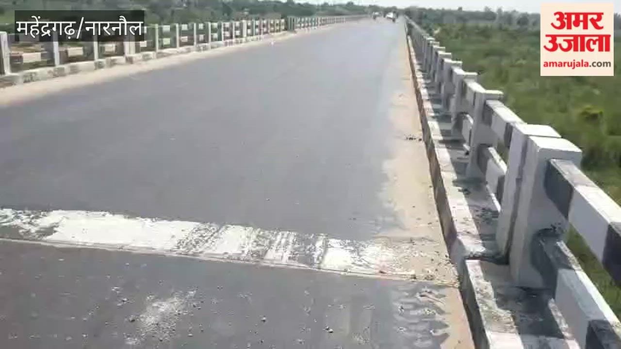 Narnaul: Repair of the bridge over the Sabi River, built at a cost of ₹1 crore, completed; traffic flow restored.