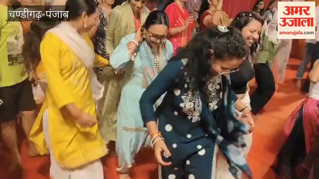Devotees danced late into the night during Janmashtami celebrations at the ISKCON temple in Chandigarh.
