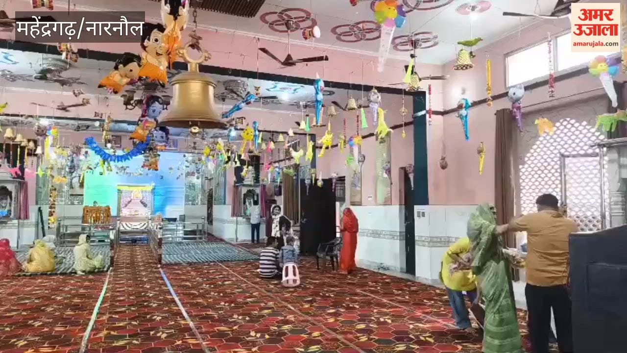 Devotees thronged temples in Kanina on Janmashtami; enchanting decorations became the center of attraction.