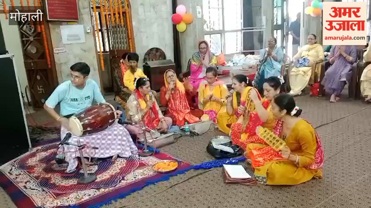 Bhajan event organized at the Shri Radha Krishna Temple in Mohali Phase 2 on Janmashtami.
