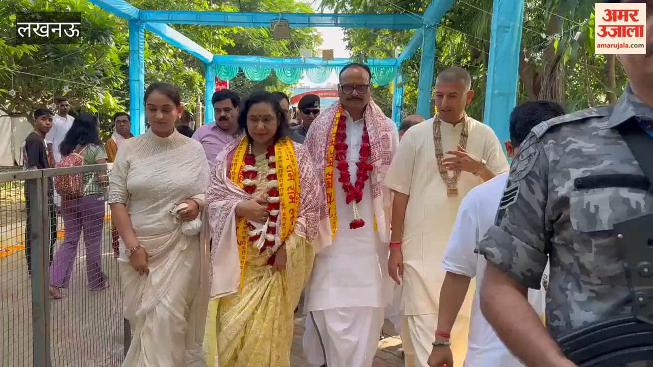 लखनऊ में सुशांत गोल्फ सिटी के इस्कॉन मंदिर पहुंचे डिप्टी सीएम ब्रजेश पाठक, राधा-कृष्ण का किया महाभिषेक