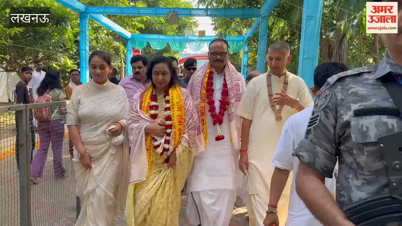 लखनऊ में सुशांत गोल्फ सिटी के इस्कॉन मंदिर पहुंचे डिप्टी सीएम ब्रजेश पाठक, राधा-कृष्ण का किया महाभिषेक