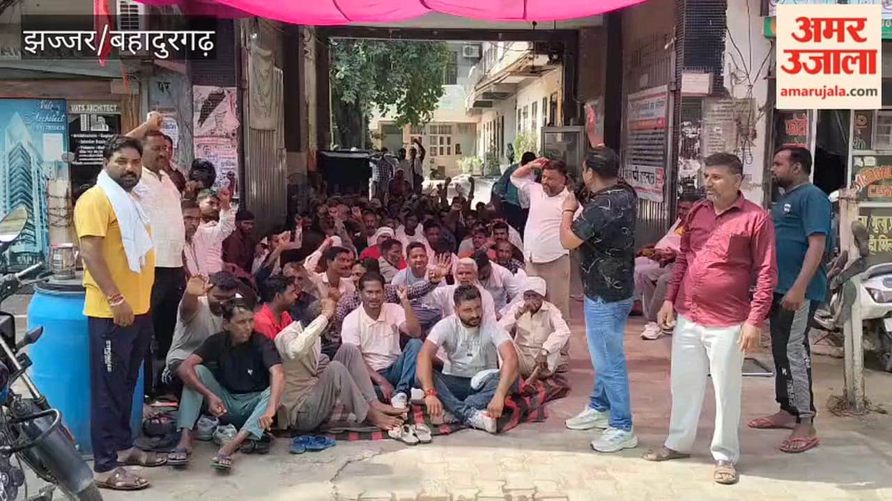 34th day of sanitation workers' strike in Bahadurgarh; threat of dismissal looms.