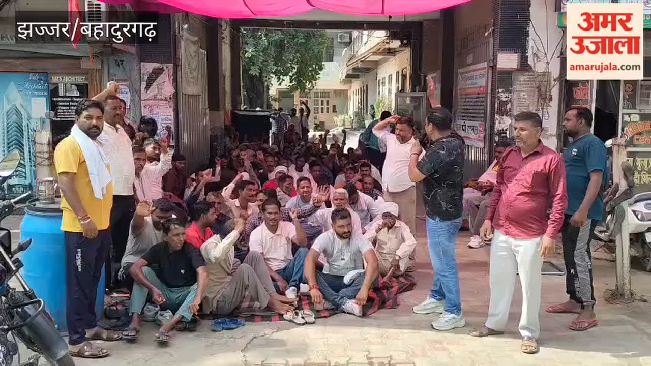 34th day of sanitation workers' strike in Bahadurgarh; threat of dismissal looms.