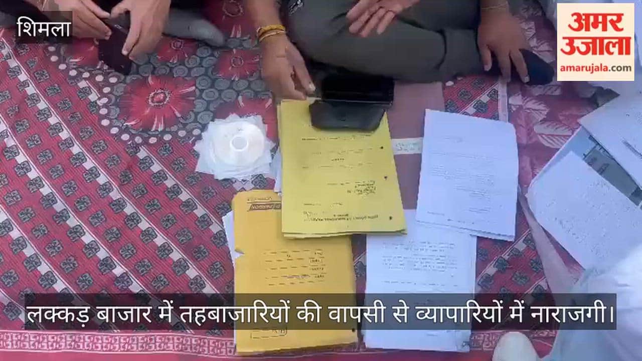 shimla lakkar bazar traders protest against street vendors