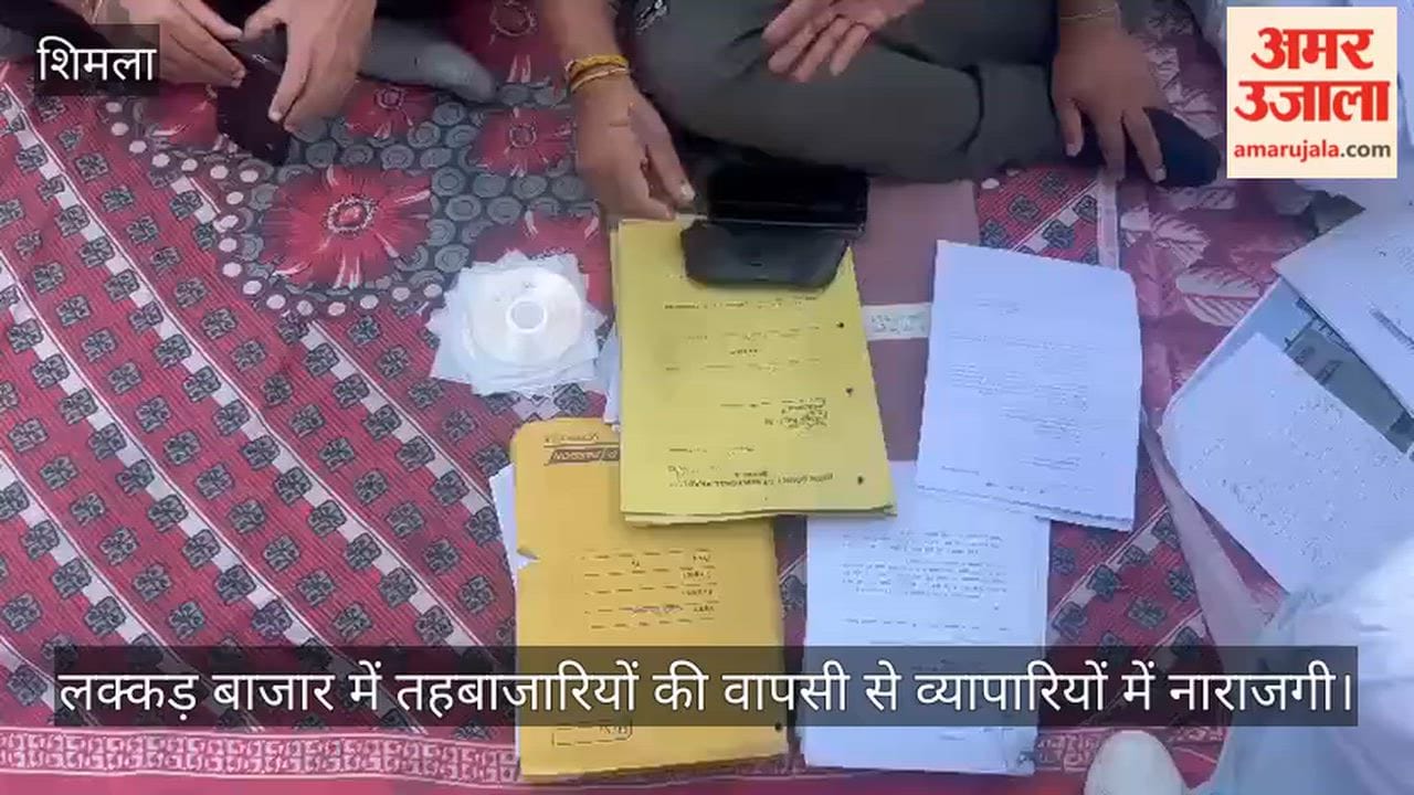 shimla lakkar bazar traders protest against street vendors
