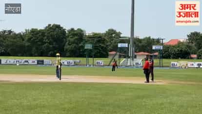 Cricket league at the Shaheed Vijay Singh Pathik Sports Complex in Greater Noida