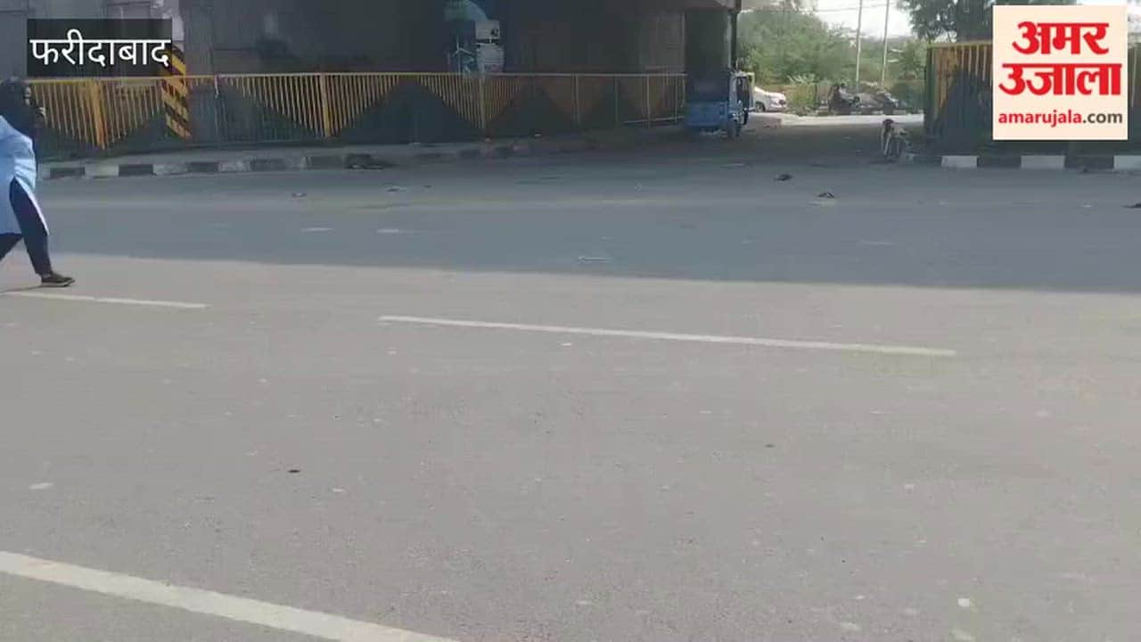 No cut on the expressway service road; motorists driving in the wrong direction