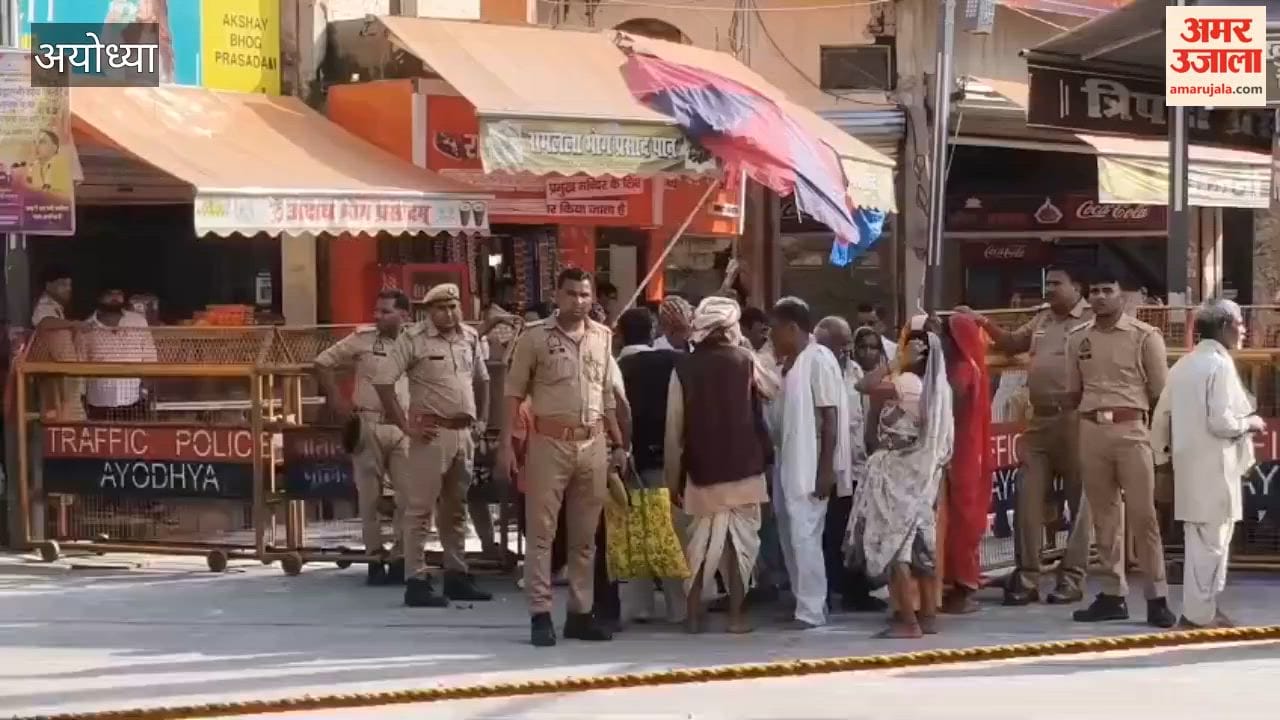 अयोध्या: मुख्यमंत्री के पहुंचने से पहले खाली कराया मार्ग, बढ़ाई हनुमानगढ़ी की सुरक्षा