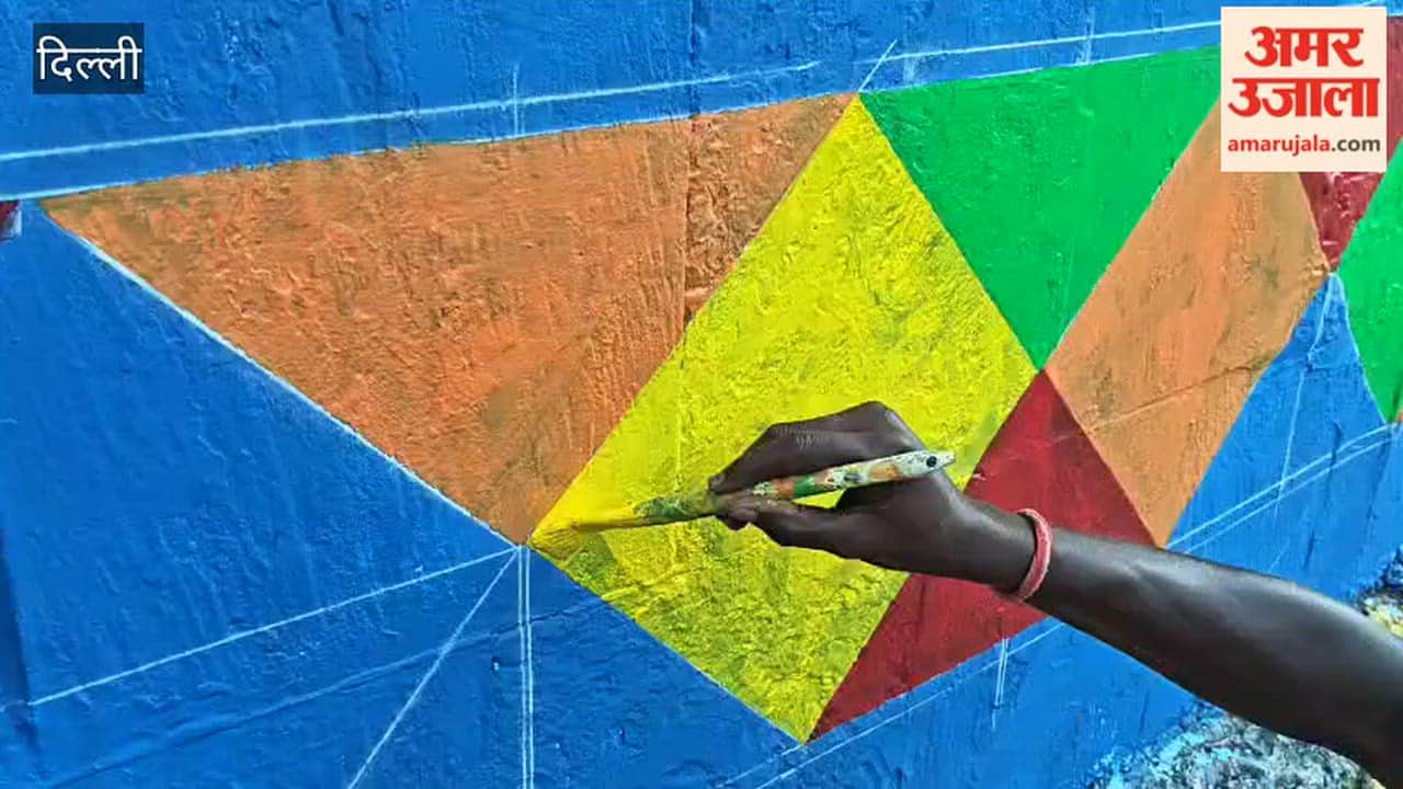 Artists created colorful artworks in Delhi to mark BRICS summit