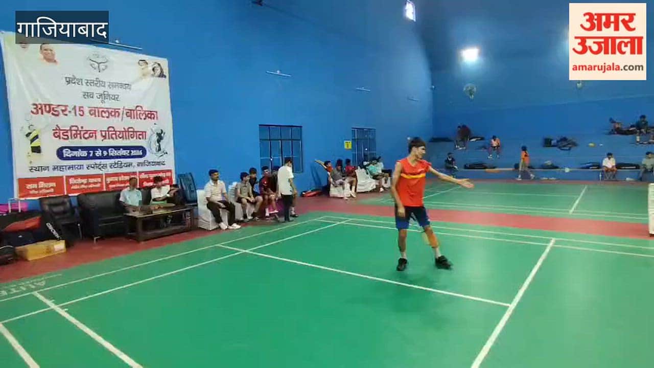 Ghaziabad Sub-junior badminton tournament held at Mahamaya Stadium