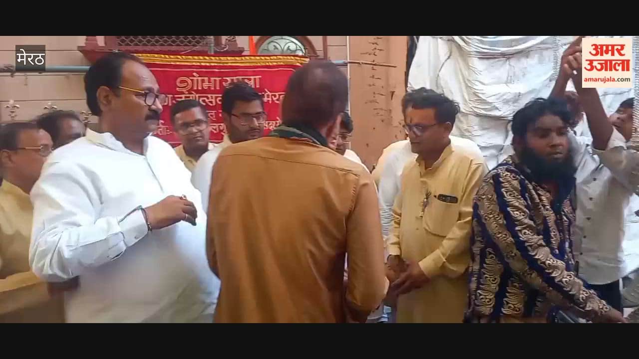 Procession started on the sixth festival in Sadar Baman Lord Temple, MP Arun Govil inaugurated it