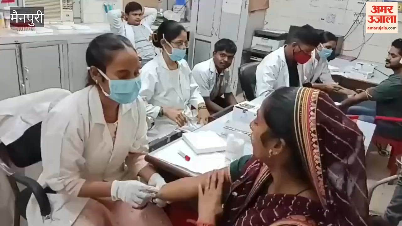 Technician at Mainpuri District Hospital pathology department lacks adequate equipment