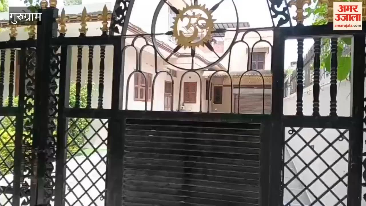Lock placed on Gurugram residence of Satya Niketan building owner Hariram Bansal