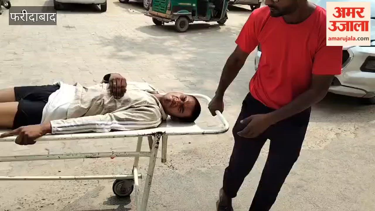 In Faridabad NIT-5, a cow collided with Irfan, a ninth-grade student; the impact caused him to be thrown some distance away.