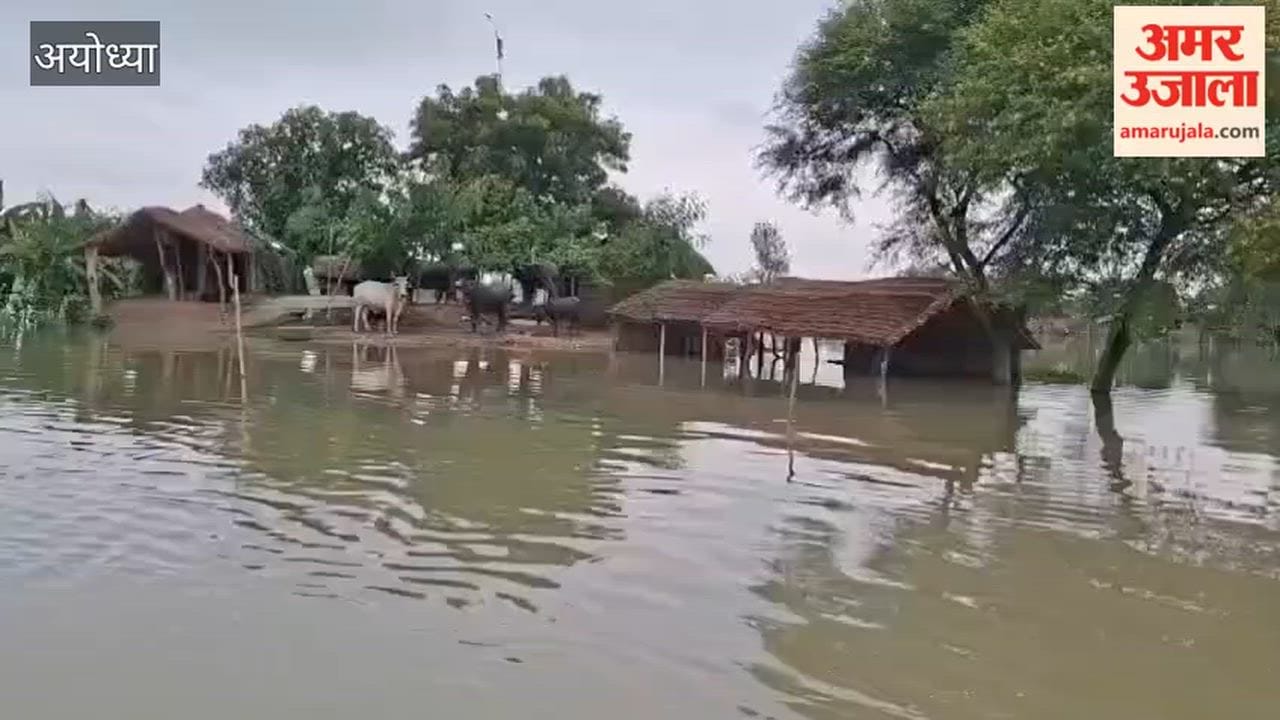 अयोध्या: सरयू का जलस्तर बढ़ा, फिर गहराया बाढ़ का संकट  खतरे के निशान से 31 सेंटीमीटर ऊपर पहुंचा पानी, ग्रामीणों में बढ़ी चिंता