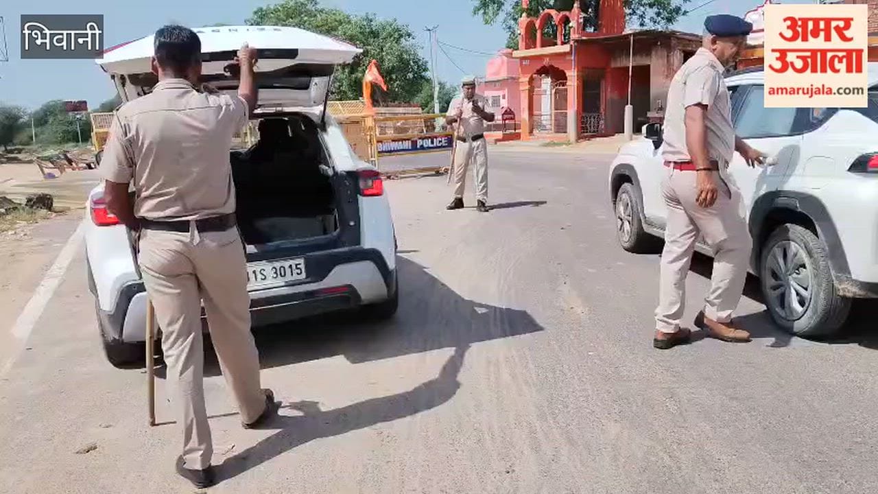 Loharu police on alert ahead of the three-day Rajasthan civic body elections; vigilance stepped up at three key checkpoints.