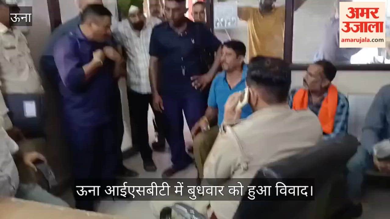 hrtc private bus drivers conductors clash at una isbt