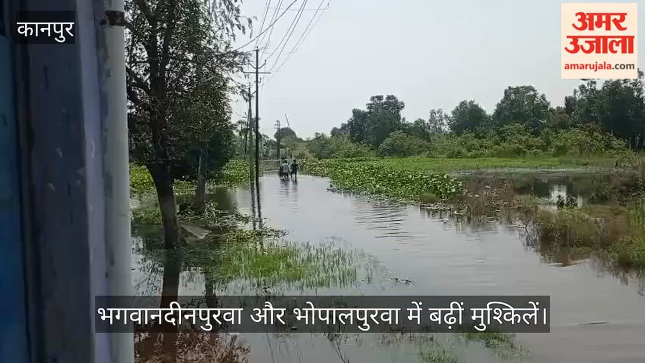 Ganga Rages in Kanpur Floodwaters Enter Nawabganjs Katri Area Severing Village Access Roads
