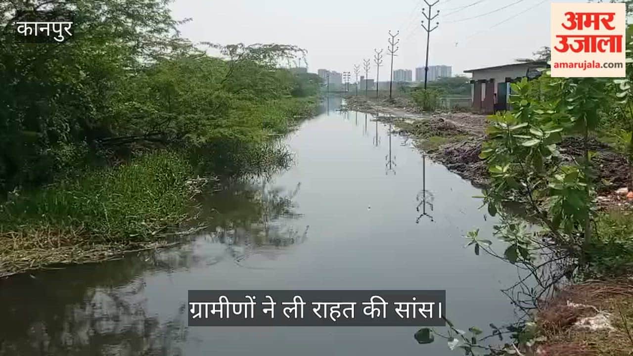 Gambhirpur Drain Cleaning in Kanpur Water Flow Restored After Removal of Water Hyacinth and Silt