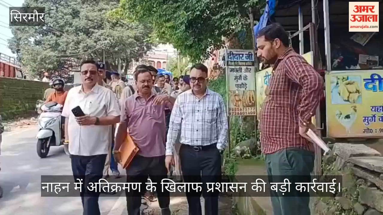 nahan encroachment drive illegal kiosks structures removed