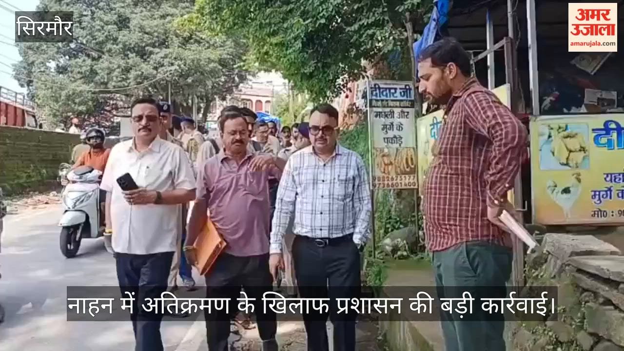 nahan encroachment drive illegal kiosks structures removed