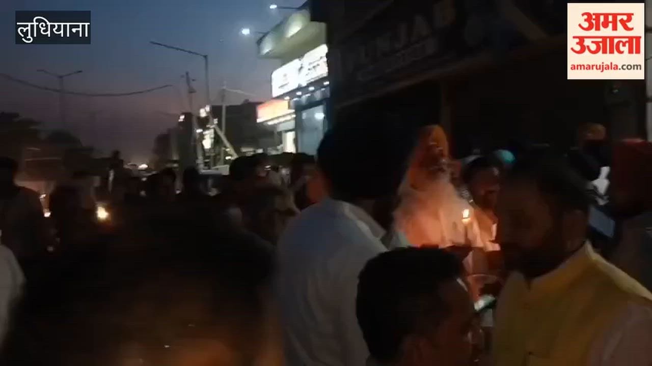 Akali Dal workers held a candle march in Ludhiana.