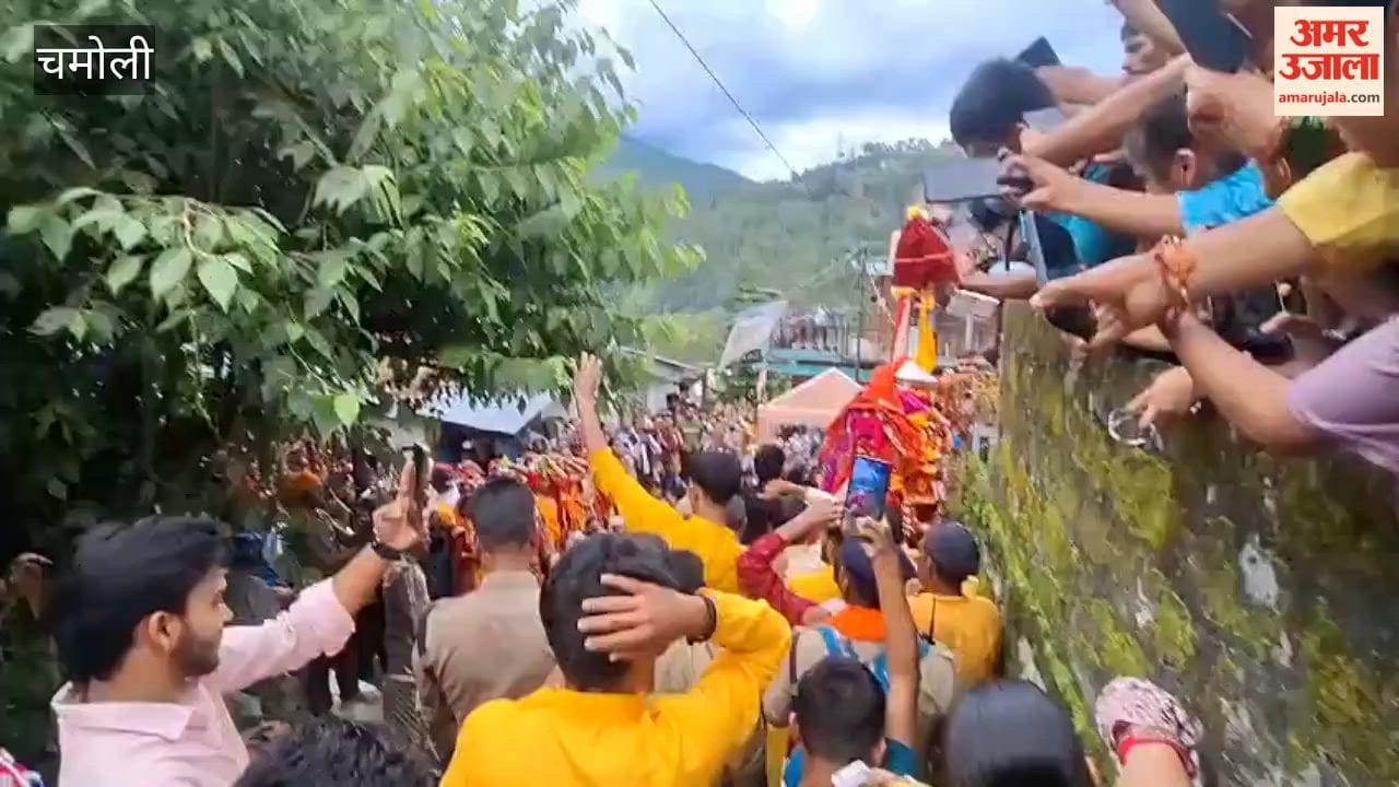 The palanquin and Lok-Jaat  procession of Goddess Nanda presiding deity of Badhad