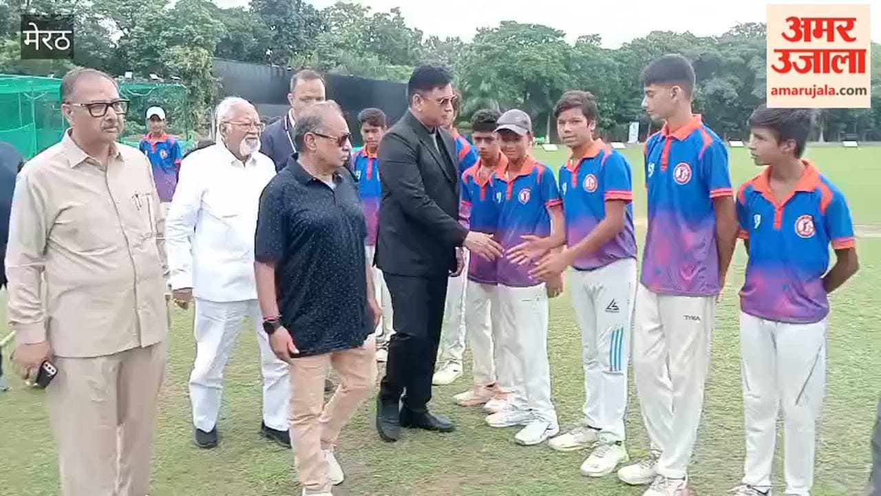 Master Vaibhav T20 Cricket Tournament Begins in Meerut, Guests Meet Players
