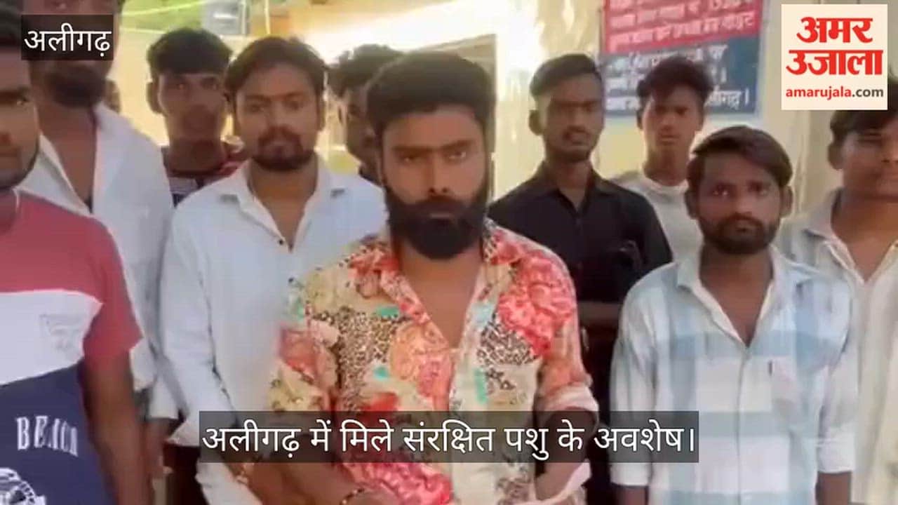 अलीगढ़ में मिले संरक्षित पशु के अवशेष
