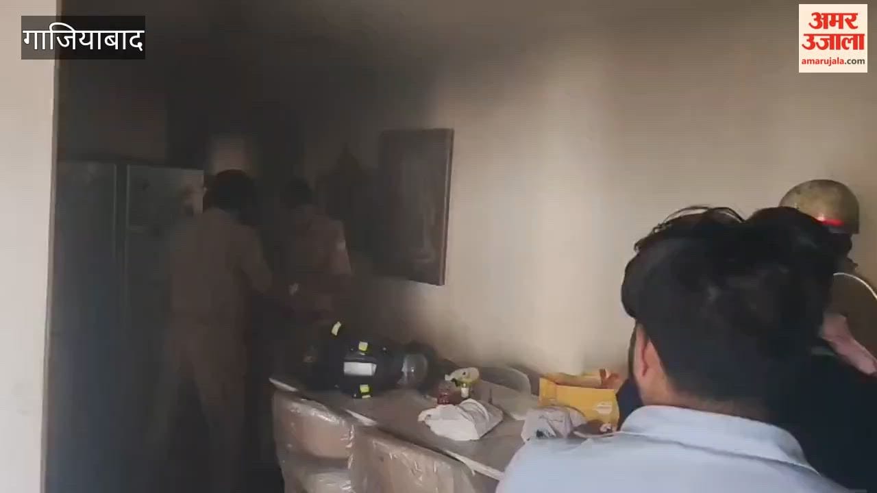 Fire breaks out in a fifth floor storeroom at Aditya Mega City
