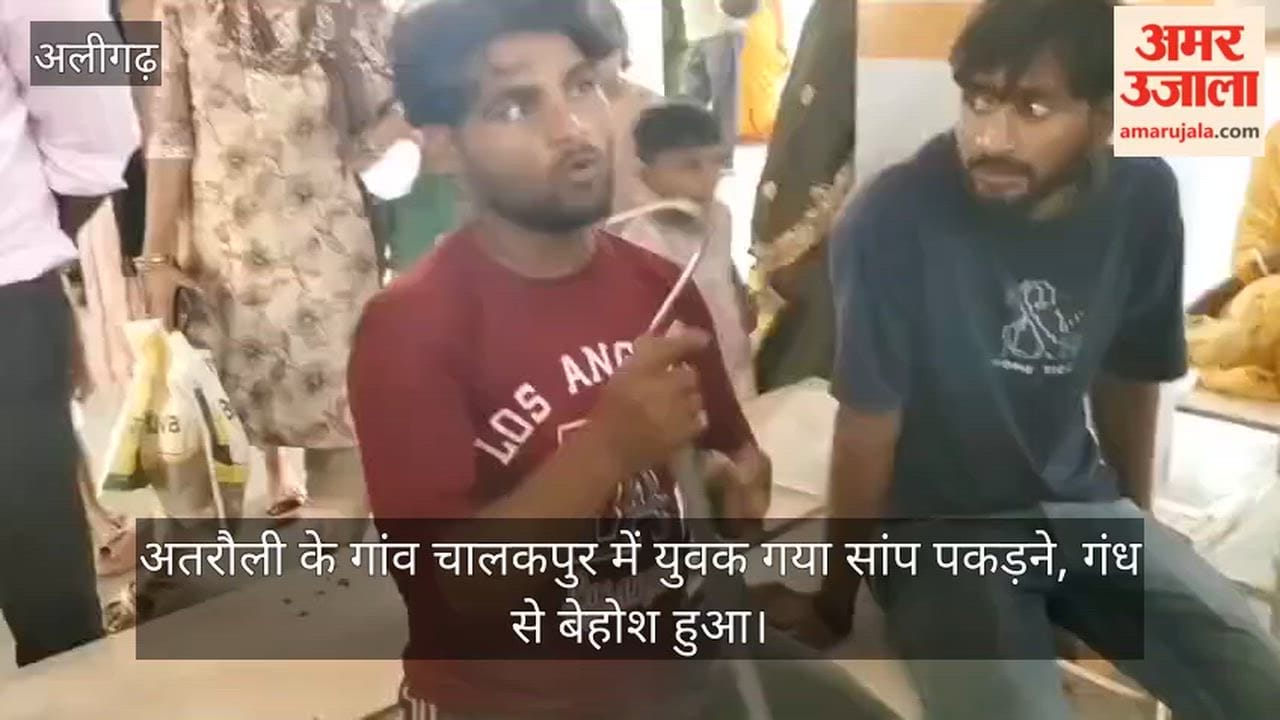 अतरौली के गांव चालकपुर में युवक गया सांप पकड़ने, गंध से बेहोश हुआ