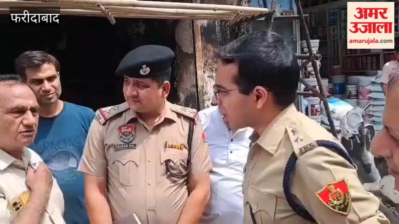 DCP inspects Ballabhgarh market following fire incident