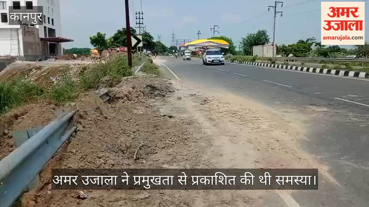 Soil Filling Done at 7-Ft-Sunken Footpath on Mandhana Ganga Barrage Highway
