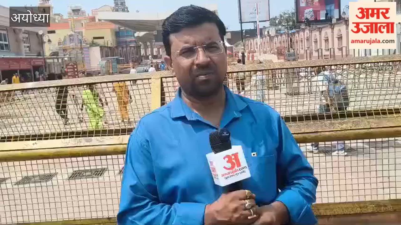 अयोध्या में अस्थायी मंदिर तैयार, नृपेंद्र मिश्र ने लिया कार्यों का जायजा